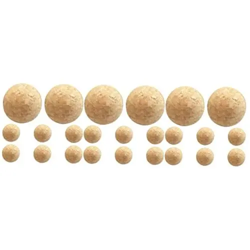 Produktbild: Anneome 24 Stk Fußball aus Holz offizieller Tabletop-Spielball austauschbare Kickerbälle futbolito tischfußball kinder hühner spielzeug Bälle für Kickerspiele austauschbare Holzkugeln