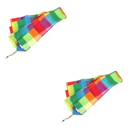 Produktbild: Anneome 2St Drachenschwanz Kite-Zubehör Kite-Flugerfahrung Fliegender drachenschmuck Drachendekorationen schwimmende Drachenschwänze Spiel für Outdoor-Aktivitäten Chemiefasertuch