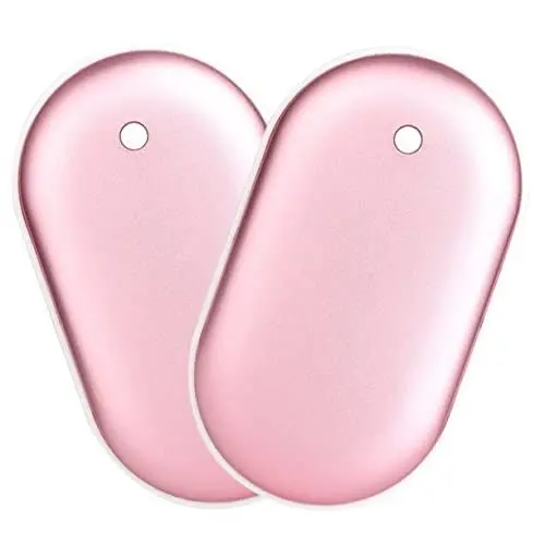 Produktbild: Anneome 2St Handwärmer kompakter Taschenwärmer praktischer Taschenwärmer Outdoor-Powerbank USB ladegeräte einhelll hanwärmer Winterversorgung Kleiner Taschenwärmer -Aluminium Rosa