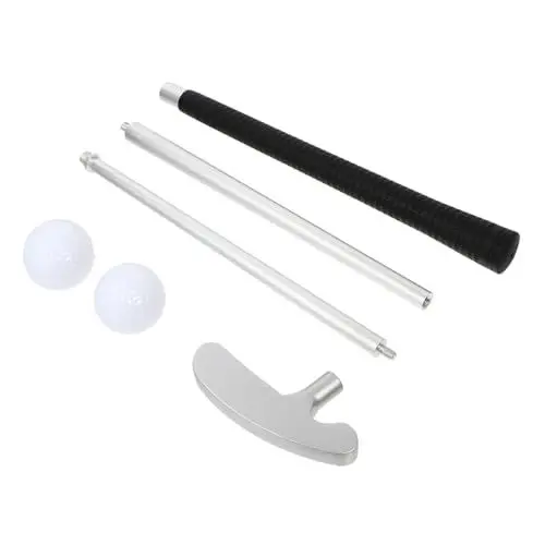 Produktbild: Anneome 2 Sätze Golf-Klappstange Putter für Abnehmbarer Putter Tragbarer Golfputter Golfzubehör Golf Clubs golfschlager Golf Schubstange Golf Putter aus Legierung Zinklegierung Silver