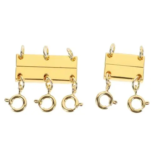 Produktbild: Anneome 2stücke Mehrlagiger Halskettenverschluss Für Lagenlook Halskette Halsketten-lagenverschlüsse Mit Magnetverschluss Diy Schmuck Verschluss Stecker Für Selbstgemachte Halsketten
