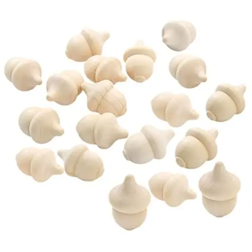 Produktbild: Anneome 30 Stück Woody Acorn Mini Holzspielzeug DIY Material Holz Eicheln Holzspielzeug Holz Eichel Für Holz Eichel Zartes Holzspielzeug Mini DIY Eichel Holz Eichel Modell Spielzeug