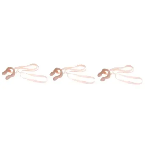 Produktbild: Anneome 3 Stück Nasenstöpsel Zum Schwimmen Schnorchelzubehör Für Jungen Und Mädchen Bequemer Latex-nasenclip Elastische Schnur