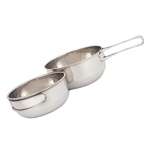 Produktbild: Anneome 3St Satz Schalen edelstahlschüsseln edelstahlnapf obstschüssel suppenterrine Camping-Kochschüssel Campingrucksack Geschirr Besteck schüssel aus edelstahl Rostfreier Stahl Silver