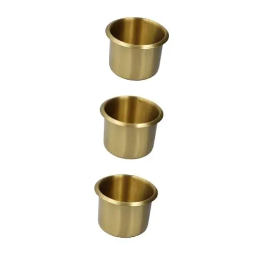 Produktbild: Anneome 3 Stücke Auto Montiert Wasser Tasse Kupfer Material Drop-in Tasse Für Rv