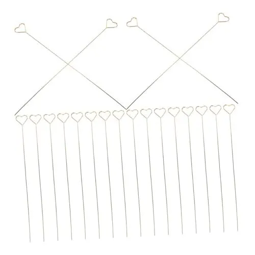 Produktbild: Anneome 40st Kartenhalter Tischname Nummer Inhaber Blumenstrauß Liefert Tortenaufsatz Herz -memo-Halter Auswählen Partykarteninhaber Blumenpflücker Picks Fotohalter Eisen