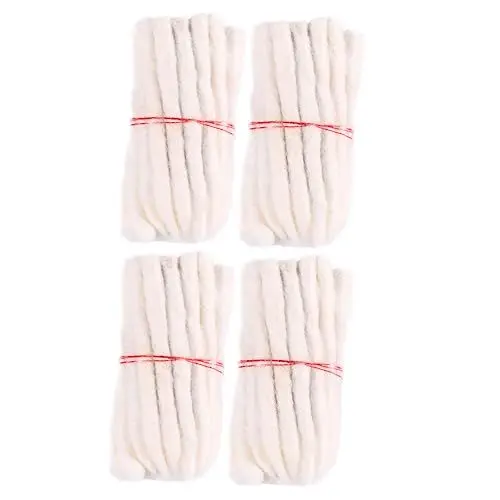 Produktbild: Anneome 4 Docht Aus Baumwolle Ersatzdocht Aus Geflochtener Baumwolle Dochte Für Weinflaschen Dochte Aus Glasfaser Brennerdocht Runder Lampendocht Öllampendocht Dünne Baumwolldochte Weiß