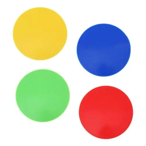 Produktbild: Anneome Bodenmarkierungen Für Das Klassenzimmer 4 Markierungen Kreispunkte Für Fußball Tennis Basketball Flaches Design