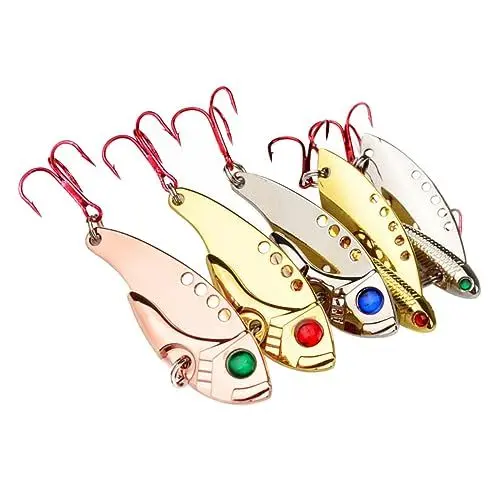 Produktbild: Anneome Realistische Fischköder Zum Angeln 5 Stück Pailletten-köder Spinnerbait Für Die Jahreszeiten Zufälliger Stil