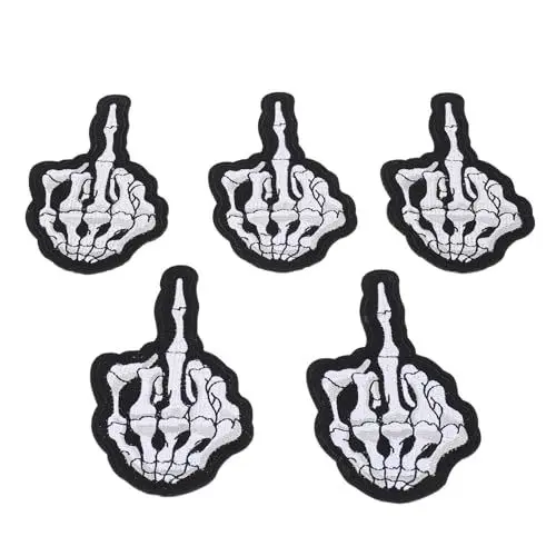 Produktbild: Anneome 5St -Patch Cartoon-Aufnäher zum Aufnähen Jackenaufnäher Patches nähen Geister-Patch aufnäher punk patches Kleidungsstück Patches Halloween-DIY-Patches Polyester
