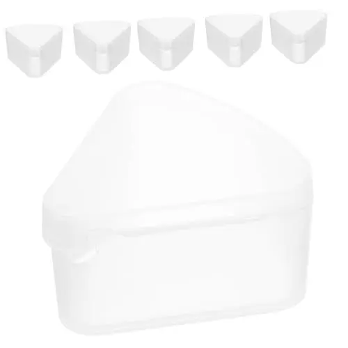 Produktbild: Anneome 6stücke Triangular Powder Puff Aufbewahrungsboxen Multifunktionale Makeup Schwamm Halter Für Reisen Platzsparendes Design Leicht Zu Reinigen Praktisch Für Kosmetik
