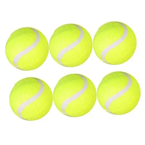 Produktbild: Anneome 6stücke Tennisbälle Normaler Tennisbälle Für Tennis Maschine Tennis Zubehör Aus Hochwertigem Gummi Und Chemiefasern Für Dauerhafte Leistung
