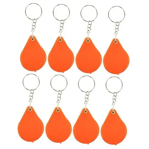 Produktbild: Anneome 8-teiliges Mini-vergrößerungsglas Als Schlüsselanhänger Leselupe Für Schmuck Tragbarer Schlüsselanhänger Stabiles Abs-Material Leicht Zu Tragen