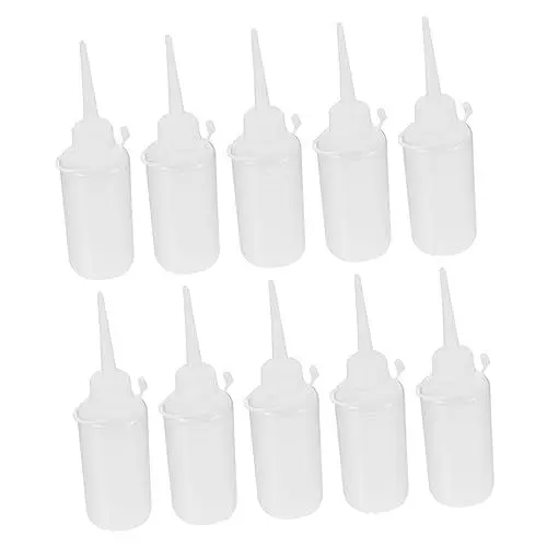 Produktbild: Anneome 8st Nähmaschinenöler Ölflaschen Auspressen Kleber Flaschen Durchsichtige Leimflaschen Nähöl Flasche Ölspenderflasche Flasche Maschinenöl Nähölbehälter Flaschenspender Weiß Plastik