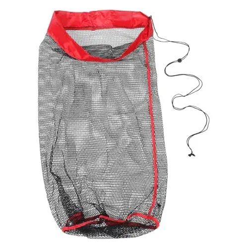 Produktbild: Anneome Verdickte Angeltasche Zum Tauchen Tragbare Aufbewahrung Von Fischnetzen Großes Fassungsvermögen Robustes Netz Leicht Zu Tragen