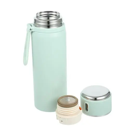Produktbild: Anneome Edelstahl-wasserflasche Vakuumisolierung Wasserflasche Wiederverwendbar Isolierter Becher Für Sport Laufen Wandern