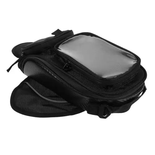Produktbild: Anneome Motorraddeckeltaschen Lenkertasche wasserdichte Reittasche für Kopfhörer Magnetische Navigation Tankrucksack