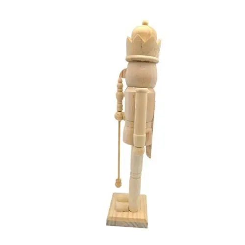 Produktbild: Anneome Unbemalter Walnusssoldat Figur Holzpuppen Ornament Für Weihnachtsdekoration Bastelprojekte Und Kreative Gestaltung Wohnräumen Und Geschäften