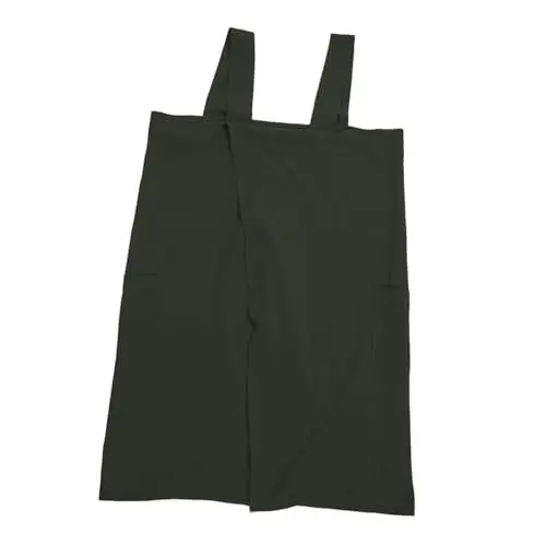 Produktbild: Anneome Malschürze Für Damen Küchenkleid Baumwolle Leinen Kochen Gekreuzte Rückseite Mit Taschen