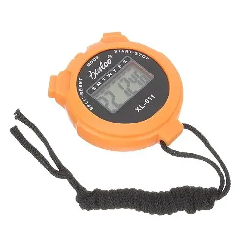 Produktbild: Anneome Digitale Sport Stoppuhr Lap Timer Stop ABS Display Stoppuhr für Sport Fitness Schiedsrichter