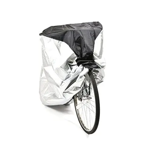 Produktbild: Anneome Mountainbike-Abdeckung Staubdicht Größe L Schwarz Mit Silberner Einfassung Schlossloch-Funktion