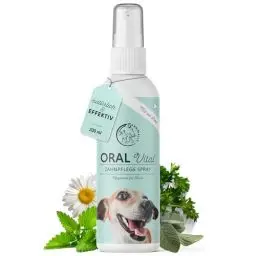 Produktbild: Annimally Dentalspray für Hunde 200ml - Zahnpflege Hund - Hunde Zahnpflege gegen Mundgeruch und zur Vorbeugung von Zahnstein - Natürlicher Zahnsteinentferner Hund mit Pfefferminze, Salbei und Calcium