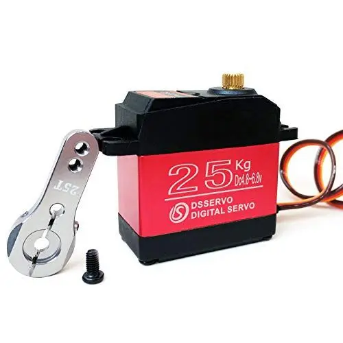 Produktbild: ANNIMOS 25kg RC Digitales Servo Großes Drehmoment Schnelle Geschwindigkeit Vollmetallgetriebe Wasserdicht 180 Grad Steuerwinkel