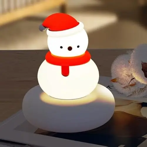 Produktbild: Annmore Geschenk Mädchen Baby Nachtlicht Kinder Schneemann Deko Babyzimmer Schlummerlicht