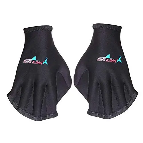 Produktbild: ANPPEX Oberkörperwiderstand Schwimmhandschuhe, Aquatic Handschuhe für den Oberkörperwiderstand, Neoprenhandschuhe offen Wasser Training, Wasserdicht Neopren Webbed, 1 Paar
