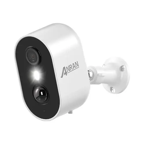 Produktbild: ANRAN 2K HD Überwachungskamera Aussen Akku, 3MP Batteriebetriebene Kamera Outdoor mit PIR-Bewegungserkennung, Spotlight, Farbnachtsicht, 2-Wege-Audio