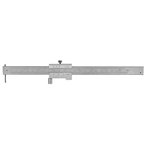 Produktbild: Anreiss Messschieber 0-200mm, Edelstahl Streichmaß Anreißmessschieber Metall Parallelmarkierungslehre Messschieber zum Anreißen, Holzbearbeitung Handwerk Anreisswerkzeug