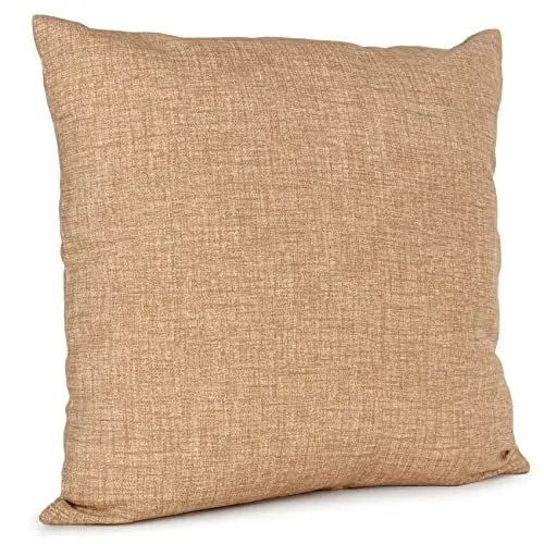 Produktbild: ANRO Kissenbezug Kissenhülle Kissen Sofakissen Zierkissen Deko Kissenbezüge Leinenoptik Beige 40x40cm ohne Füllung