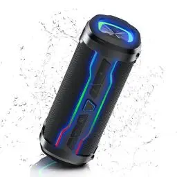 Produktbild: Anrufen Lautsprecher Boxen bluetooth, Upgraded Portabler Musikbox , Mit 360° HD Stereo Sound, IP7, Eingebautes Mikrofon, FM, Heim- und Außenbereich