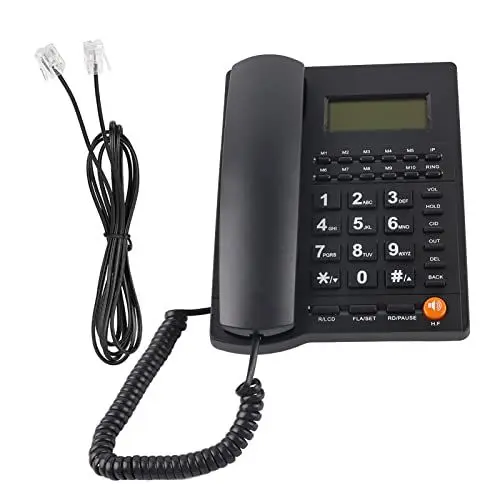 Produktbild: Anrufer-ID-Telefon mit Wähltasten und Lautstärkeregelung, Büro, Zuhause, Hotel, Restaurant