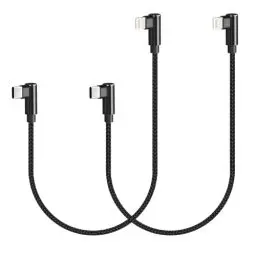 Produktbild: ANSEIP 2Pack USB C auf Lightning Kabel Kurz 0.3M iPhone Schnellladekabel 90 Grad iPhone Ladekabel für iPhone 14/13/13 Pro/12/11 Pro, für Typ-C Ladegeräte, Unterstützt Power Delivery