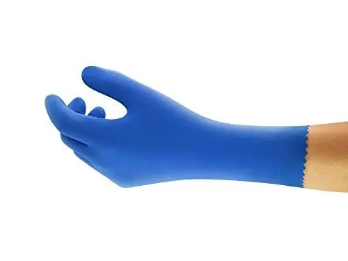 Produktbild: Ansell AlphaTec 87-305 Chemikalienschutz-Handschuhe, Mehrzweck-Arbeitshandschuhe, Lebensmittelkontakt, Komfort und Geschicklichkeit, Baumwoll Velours Innenausstattung, Größe XL (12 Paar)