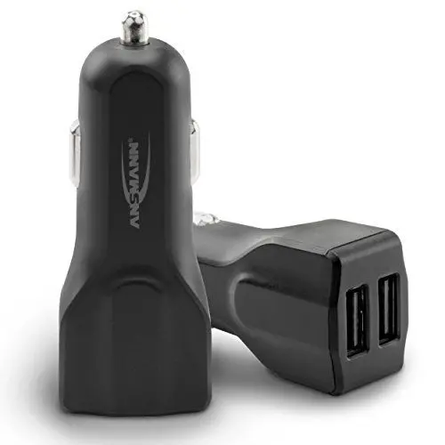 Produktbild: ANSMANN 1000-0022 Intelligentes USB-KFZ-Ladegerät 15,5 W mit 2in1 Ladekabel