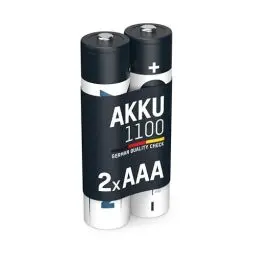 Produktbild: ANSMANN Akku AAA Micro Typ 1150mAh(min 1050mAh)-1.2V-Leistungsstarke NiMH AAA Akkus für Geräte mit hohem Stromverbrauch-wiederaufladbare Batterien AAA ideal für Blitzgerät Kamera&Fernbedienung-2Stück