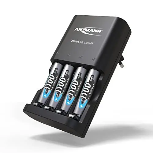 Produktbild: ANSMANN Akku Ladegerät für 1-4 AAA AA Akkus, Automatik Ladegeräte mit Repair-Modus, 100V-240V 50-60Hz weltweite Nutzung