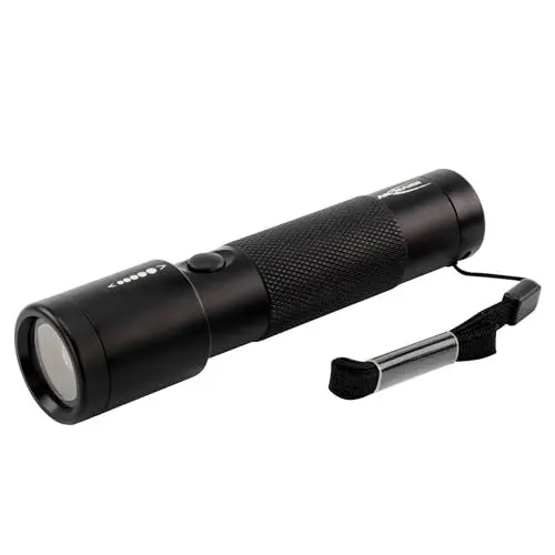 Produktbild: ANSMANN FUTURE T200F professionelle LED Taschenlampe mit Batterien / Handliche Outdoor Leuchte mit stufenloser Fokussierung / 200 Lumen & 2 Funktionen
