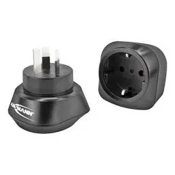 Produktbild: ANSMANN Reiseadapter Australien - Schuko Reisestecker mit Schutzklasse 1 & 2 - Travel Adapter für Reisen nach Australien China Argentinien Neuseeland Uruguay Fidschi Cookinseln Guatemala etc.
