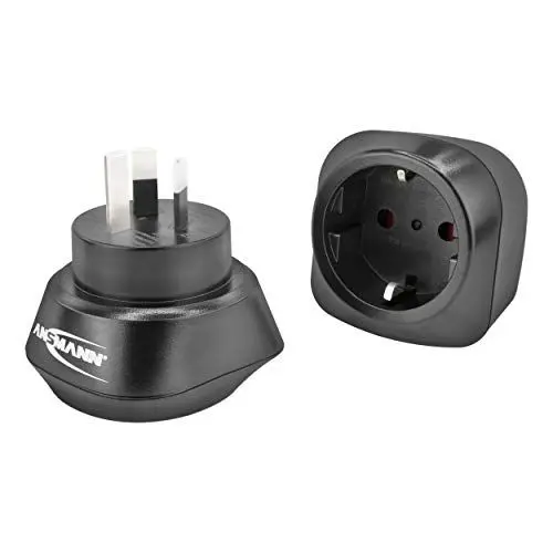 Produktbild: ANSMANN Reiseadapter Australien - Schuko Reisestecker mit Schutzklasse 1 & 2 - Travel Adapter für Reisen nach Australien China Argentinien Neuseeland Uruguay Fidschi Cookinseln Guatemala etc.