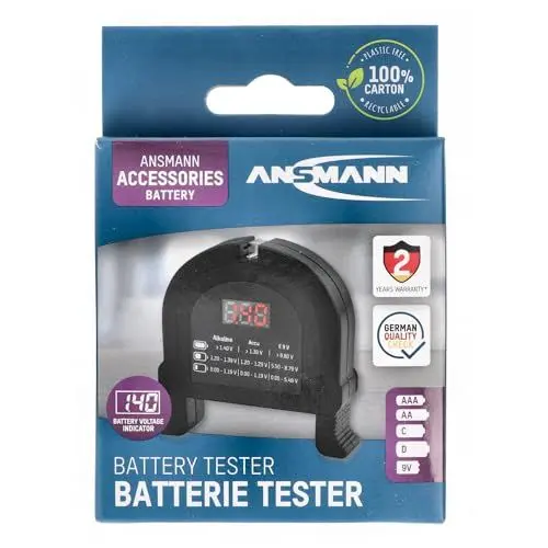 Produktbild: Ansmann 4000001 Batterietester, Garantie: 1 Jahr