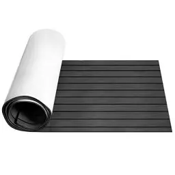 Produktbild: Ansobea 240x90cm Eva Schaum Boot Bodenbelag Matte, Deck Bodenbelag Matte, Selbstklebend Deckteppich Meeresboden, Nicht -Skateboard, für Boot, Boden, Surfen, Yachten (Dunkelgrau)