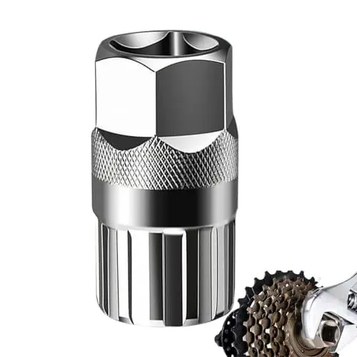 Produktbild: Ansodo Tretlager Werkzeug,Fahrrad Innenlagerschlüssel,10/12mm Universal 12-Zahn-Tretlager,Fahrrad Freilauf Entferner Reparatur Werkzeug,Für Fahrradreparaturen
