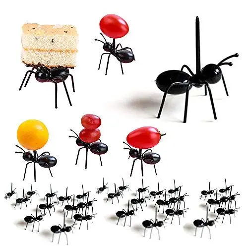 Produktbild: Ant Obst Gabel Set, Mehrere Verwendung Snack Kuchen Dessert Küche Gabeln Essen Pick für Bar Party (36 PCS)