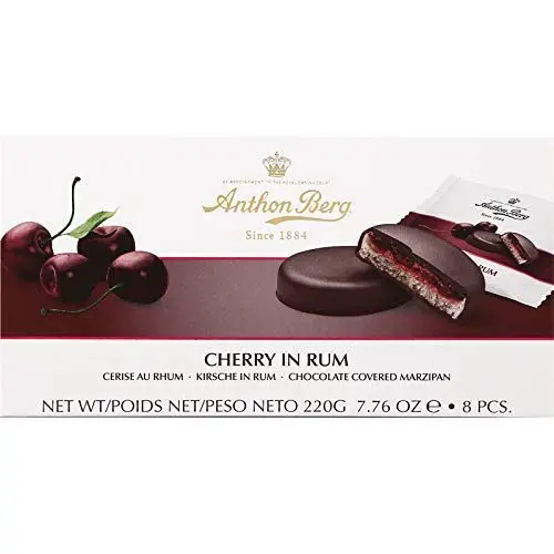 Produktbild: Anthon Berg Frucht in Marzipan Cherry in Rum, 8 Stück (1 Stück)