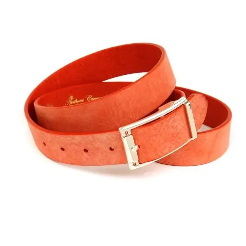 Produktbild: Anthoni Crown Damen Ledergürtel Gürtel, Orange, 105