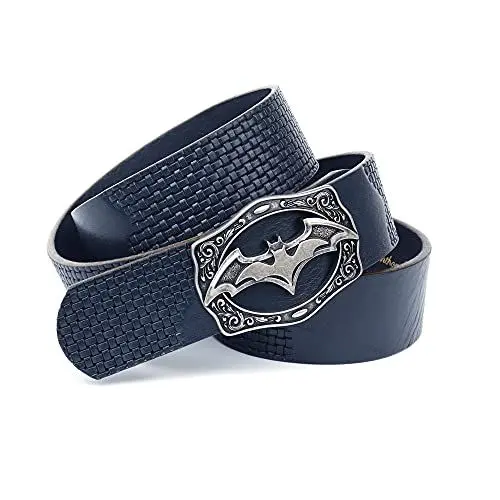 Produktbild: Anthoni Crown Unisex Ledergürtel Gürtel, Dunkelblau, 80