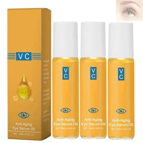 Produktbild: Anti Aging Eye Serum Oil,Augentropfen Gegen Trockene Augen,Augencreme Augenringe Und Augentaschen Entfernen,Vitamin C Augenserum Gegen-Falten,Linderung von Augenermüdung(3 Stück)